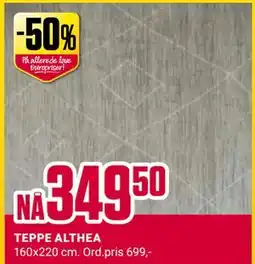 Europris TEPPE ALTHEA tilbud