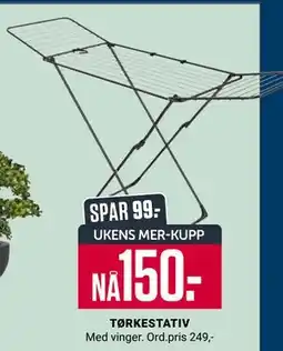 Europris TØRKESTATIV, App-pris tilbud