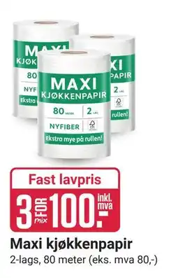 Europris Maxi kjøkkenpapir tilbud