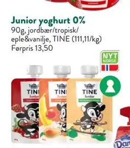 Jacobs Junior yoghurt 0% tilbud