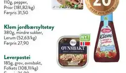 Jacobs Klem jordbærsyltetøy tilbud