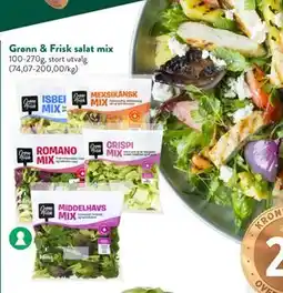 Jacobs Grønn & Frisk salat mix tilbud