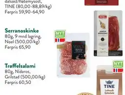 Jacobs Serranoskinke tilbud