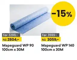 Right Price Tiles Mapeguard WP 90 100cm x 30M tilbud