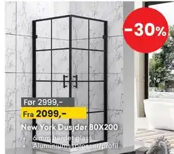 Right Price Tiles New York Dusjdør 80X200 tilbud