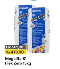 Right Price Tiles Megalite S1 Flex Zero 15kg tilbud