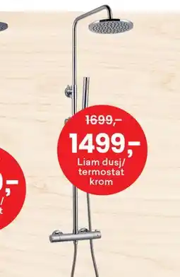 Right Price Tiles Liam dusj/ termostat krom tilbud
