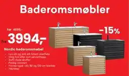 Right Price Tiles Nordic baderomsmøbel tilbud