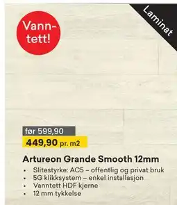 Right Price Tiles Artureon Grande Smooth 12mm tilbud