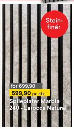 Right Price Tiles Spileplater Marble 240 - Larocca Natural tilbud