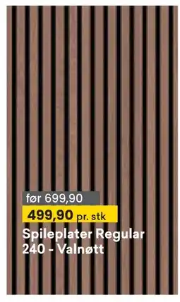 Right Price Tiles Spileplater Regular 240 - Valnøtt tilbud