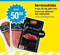 Eurocash Serranoskinka tilbud