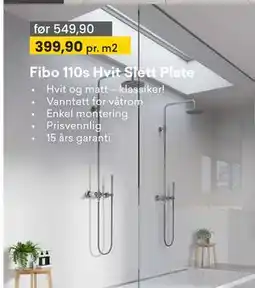 Right Price Tiles Fibo 110s Hvit Slett Plate tilbud
