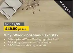 Right Price Tiles Vinyl Wood Johannes Oak 1 stav tilbud