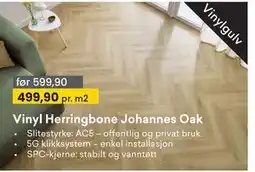 Right Price Tiles Vinyl Herringbone Johannes Oak tilbud