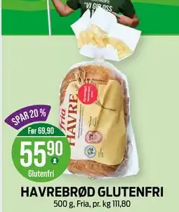 Kiwi HAVREBRØD GLUTENFRI tilbud
