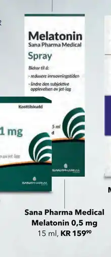 Apotek 1 Melatonin 0,5 mg tilbud