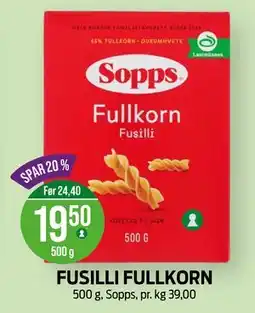 Kiwi FUSILLI FULLKORN tilbud