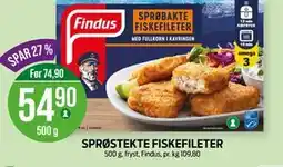 Kiwi SPRØSTEKTE FISKEFILETER tilbud