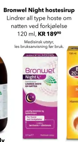Apotek 1 Bronwel Night hostesirup tilbud