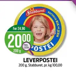 Kiwi LEVERPOSTEI tilbud