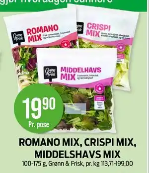 Kiwi ROMANO MIX, CRISPI MIX, MIDDELSHAVS MIX tilbud