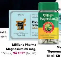 Apotek 1 Möller's Pharma Magnesium 20 mcg tilbud