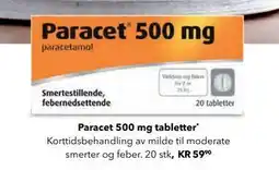 Apotek 1 Paracet 500 mg tabletter tilbud
