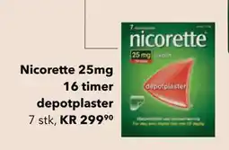 Apotek 1 Nicorette 25mg 16 timer depotplaster tilbud