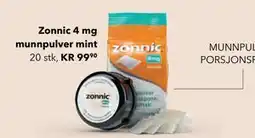 Apotek 1 Zonnic 4 mg munnpulver mint tilbud