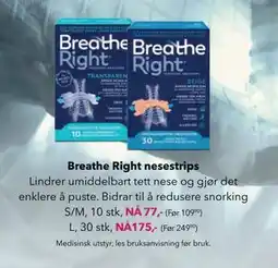 Apotek 1 Breathe Right nesestrips tilbud