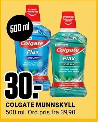 Europris Colgate munnskyll tilbud