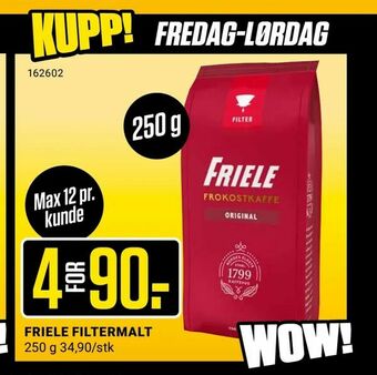 Europris Friele filtermalt tilbud