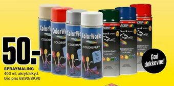 Europris Spraymaling tilbud
