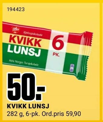 Europris Kvikk lunsj tilbud