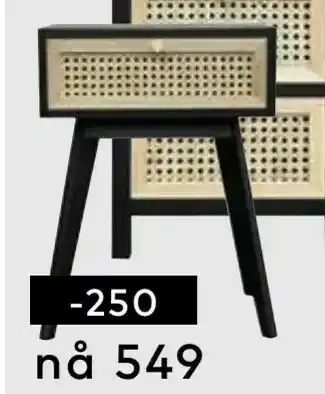 Skeidar Tokyo kommode i sort ask finér og natur rotting tilbud