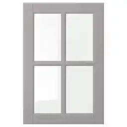 IKEA Bodbyn Vitrinedør, grå, 40x60 cm tilbud
