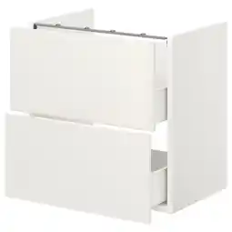 IKEA Enhet Benkeskap til servant, 2 skuffer, hvit, 60x42x60 cm tilbud