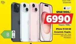 POWER iPhone 15 128 GB tilbud
