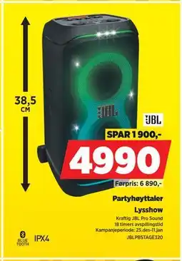 POWER Partyhøyttaler tilbud