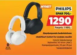 POWER Støydempende hodetelefoner tilbud