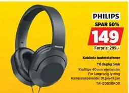 POWER Kablede hodetelefoner tilbud