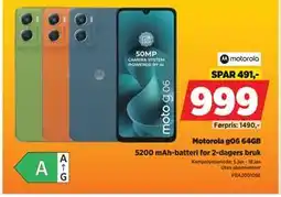 POWER Motorola g06 64GB tilbud