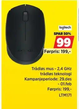 POWER Trådløs mus - 2,4 GHz trådløs teknologi tilbud