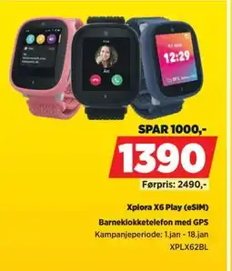 POWER Xplora X6 Play (eSIM) tilbud