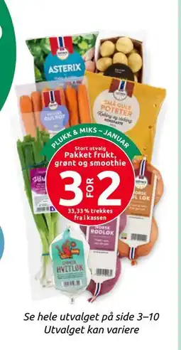 Joker Pakket frukt, grønt og smoothie tilbud