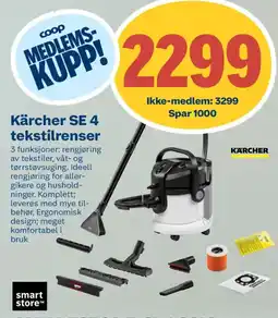 Coop Byggmix Kärcher se 4 tekstilrenser tilbud