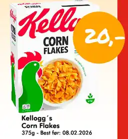 Havaristen KELLOGG'S Corn flakes tilbud