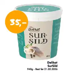 Havaristen DELIKAT Sursild tilbud