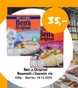Havaristen BEN'S ORIGINAL Basmati-/ jasmin ris tilbud